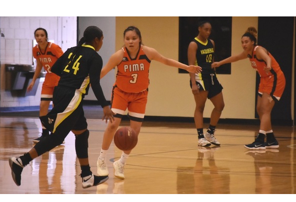 Pima Community College women’s basketball player Jacqulynn Nakai (Navajo) earned her fourth selection as ACCAC Division II Player of the Week