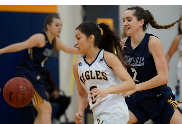 Mariah Stacona (Warm Springs) led Northwest University with 25 points, 6 assists and 8 steals to lead the Eagles in Win over Corban University, 78-73