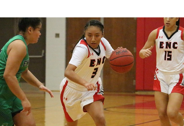 Seniesha Sekaquaptewa (Navajo/Hopi) poured in a game-high 22 points for Eastern Nazarene College in 68-55 loss at Western New England