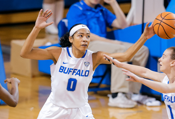 Summer Hemphill (Seneca Nation) adds 13 points and 9 rebounds for Buffalo’s 84-80 road victory over Ball State