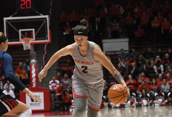 Tesha Buck (Sioux) Scores 18 points as Balanced effort leads Lobos past Fresno State