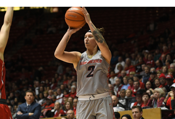 Tesha Buck (Sioux) Drops 10 points for Lobos who go cold in second half, fall to UNLV