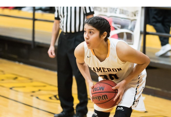 Ava Battese (Comanche/PBPN) added 14 points for Cameron Aggies  fall 75-60 to Angelo State
