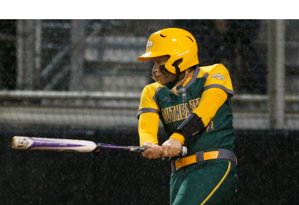 Southeastern Louisiana senior infielder Mahalia Gibson (Choctaw) hit two home runs as the Lady Lion softball team powered past Louisiana Tech for a 7-1 non-conference victory