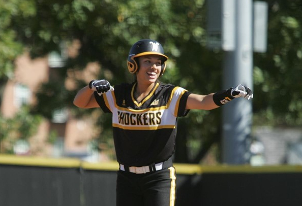Asea Webber (Kickapoo/Cherokee) hits her second Home Run of the season as Shockers Down No. 23 Cowgirls in Stillwater