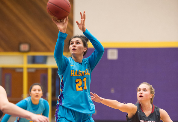 Haskell Indian Nations University Women’s Basketball improve to (12-3) heading into the Holiday Break after a 82-59 Win over McPherson College