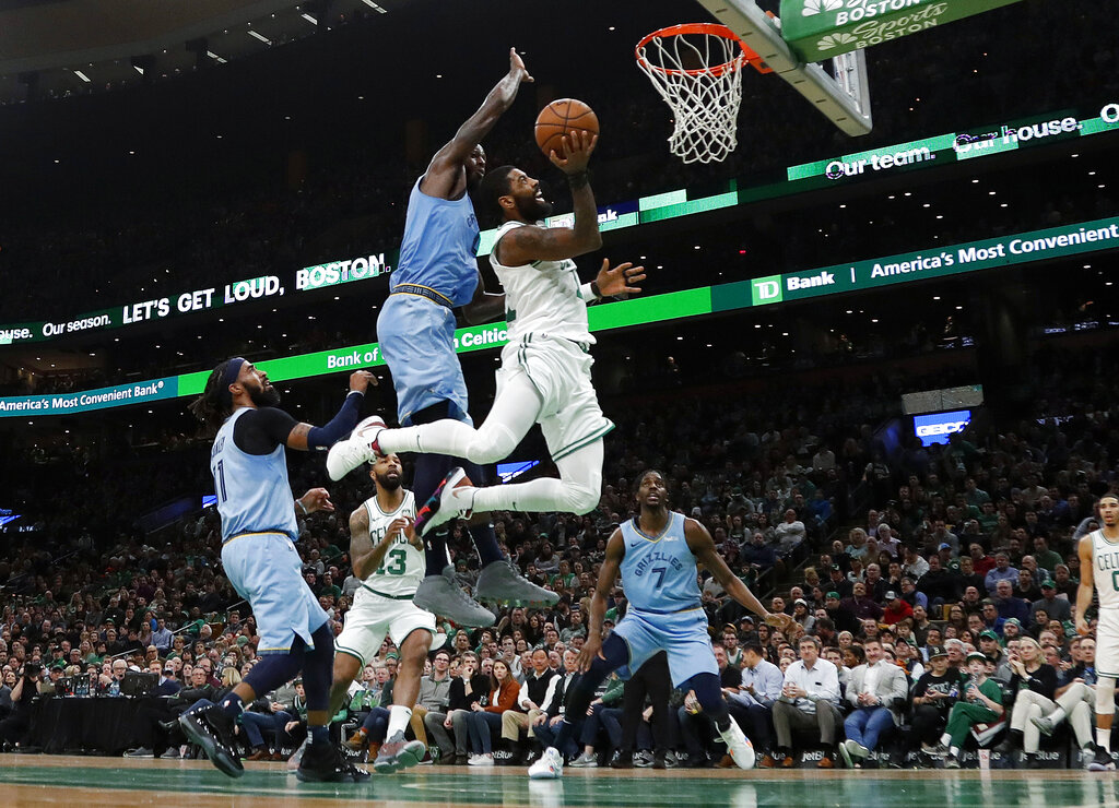 Kyrie Irving (Sioux) stays hot with 38 points, leads Celtics to close win over Grizzlies