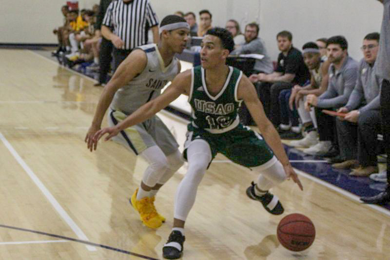 USAO Freshman Stephon Hall (Mvskoke Creek) finished with a career-high 19 points in Loss to SCU