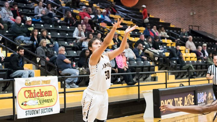 Ava Battese (Comanche/PBPN) ties Cameron University record in win over Tarleton State