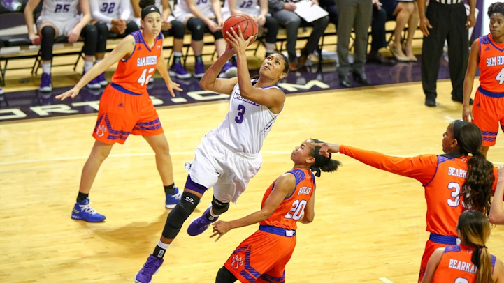 Dominique Golightly (Kiowa) Scores 12 Points as ACU wins conference opener at UNO, 59-52