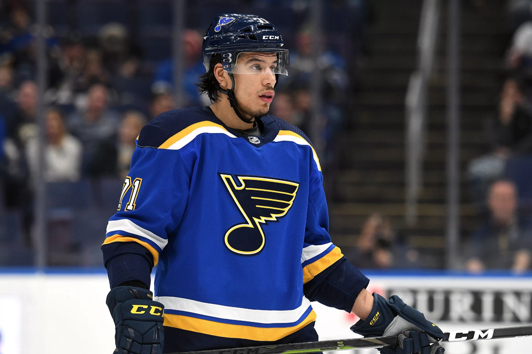 St. Louis Blue’s have recalled forward Jordan Nolan (Ojibwe) from the team’s (AHL) affiliate, the San Antonio Rampage