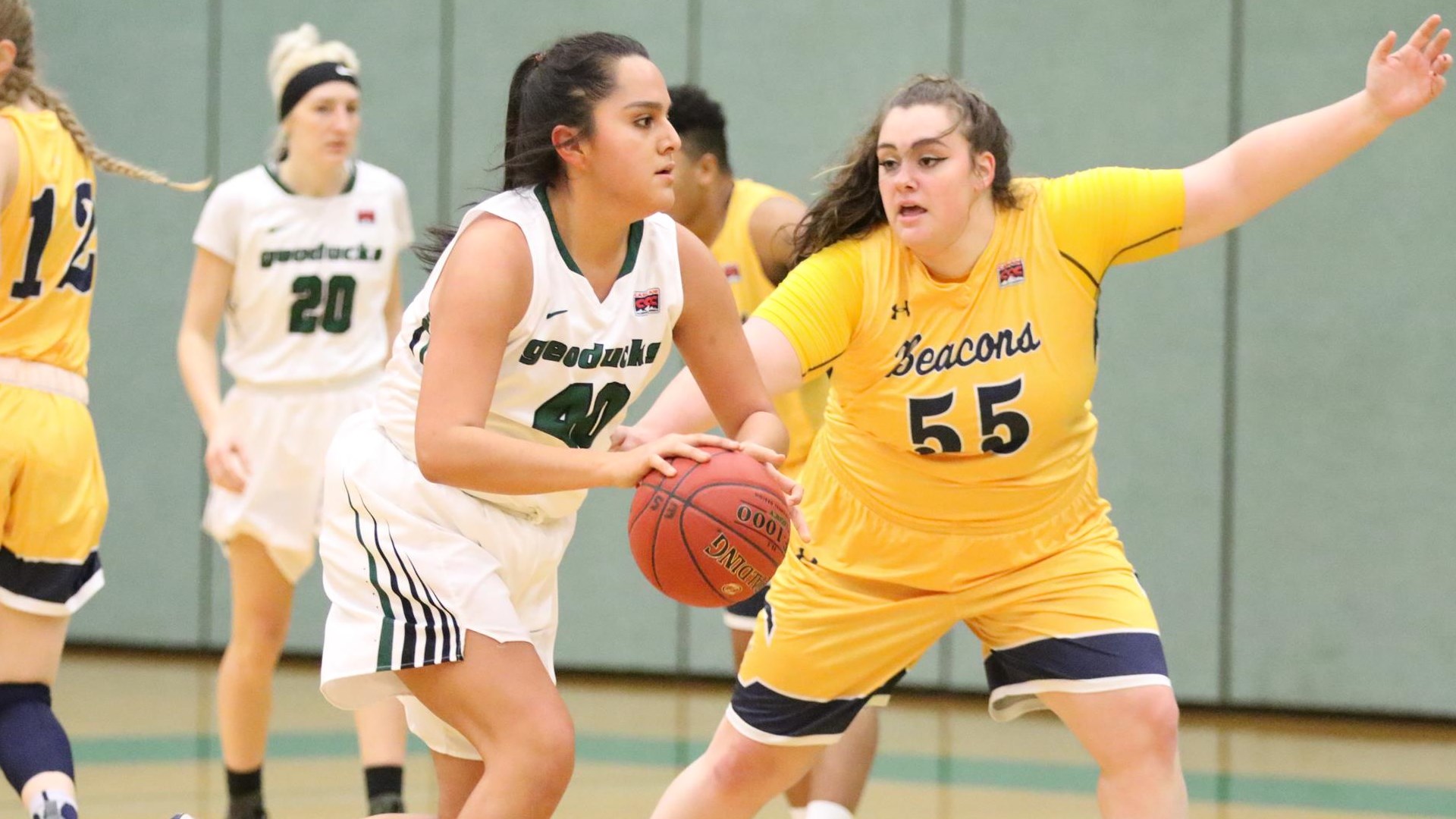Merrily Jones (Cayuse Tribe) tallied 13 points, 15 rebounds for Evergreen State College