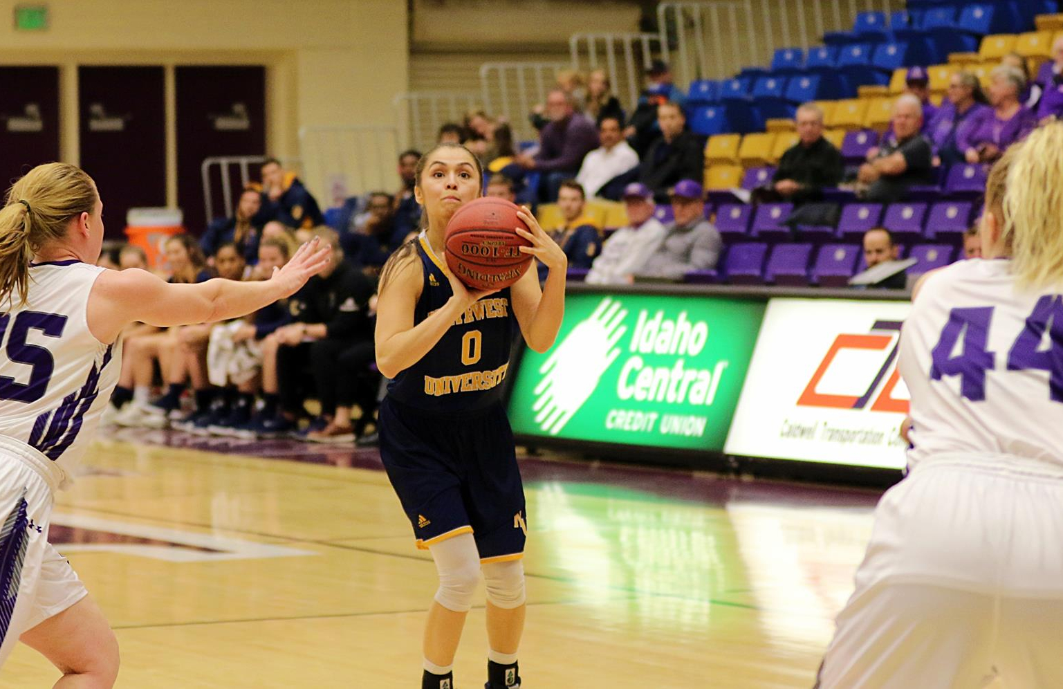 Northwests’ Mariah Stacona (Warm Springs Tribes) finished with a team-leading 15 points but Eagles Can’t Overcome Yotes, in 69-61 Loss