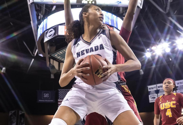 Nevada Senior Terae Briggs (Crow Tribe) recorded a career-high 30 points and added 12 rebounds to post her sixth double-double of the year