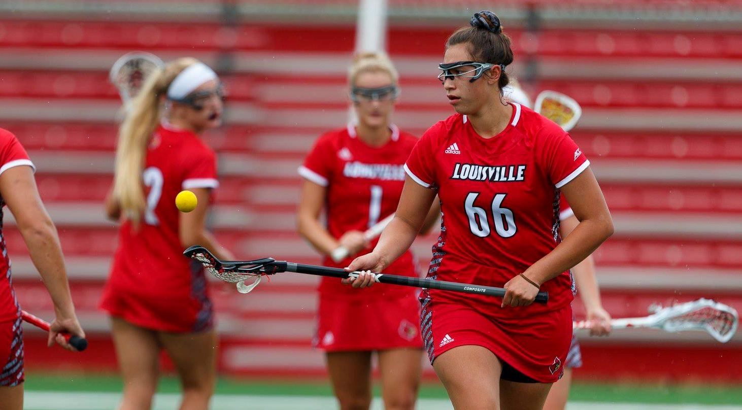 Shayla Scanlan (Seneca Nation) led the way for the Louisville Cardinals with five goal