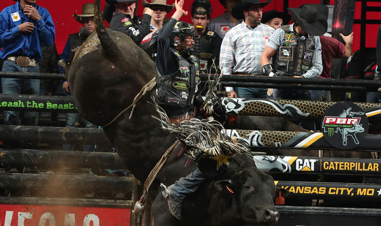 Current Rookie of the Year leader Cody Jesus (Navajo) won Round 2 of the Caterpillar Classic with a 90-point ride aboard Rising Sun on Sunday