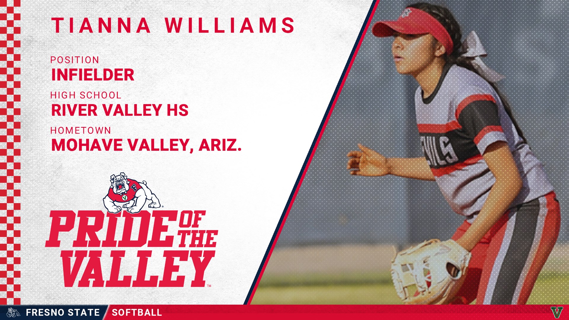 Tianna Williams (Fort Mojave Indian Tribe) joins incoming Fresno State University softball class