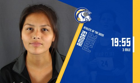 Briar Cliff University women’s cross country runner Amory Prue (Rosebud Sioux) has been named Athlete of the Week