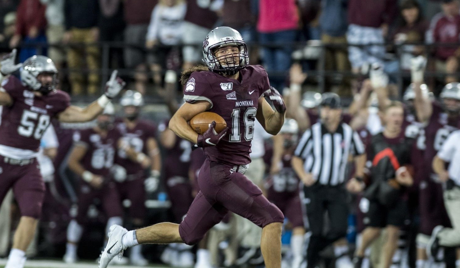 Jerry Louie-McGee (Coeur d’Alene Tribe) Electrifies Crowd as Griz Win Big over North Alabama