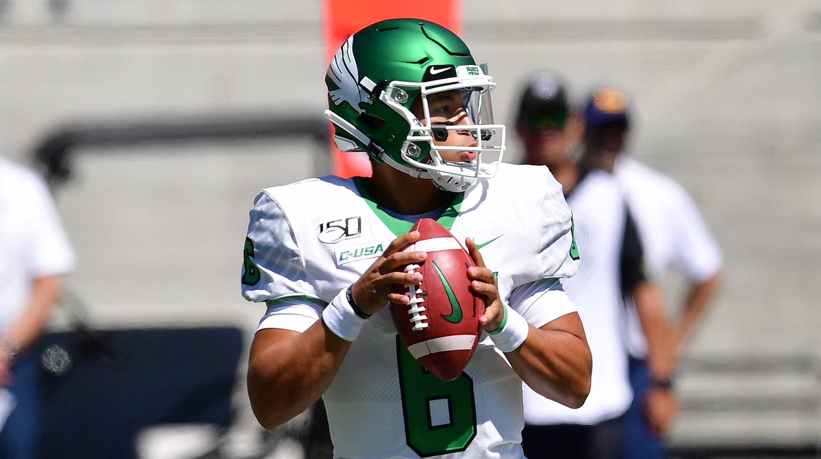 Mason Fine (Cherokee) moved into the all-time program lead for career touchdown passes at UNT