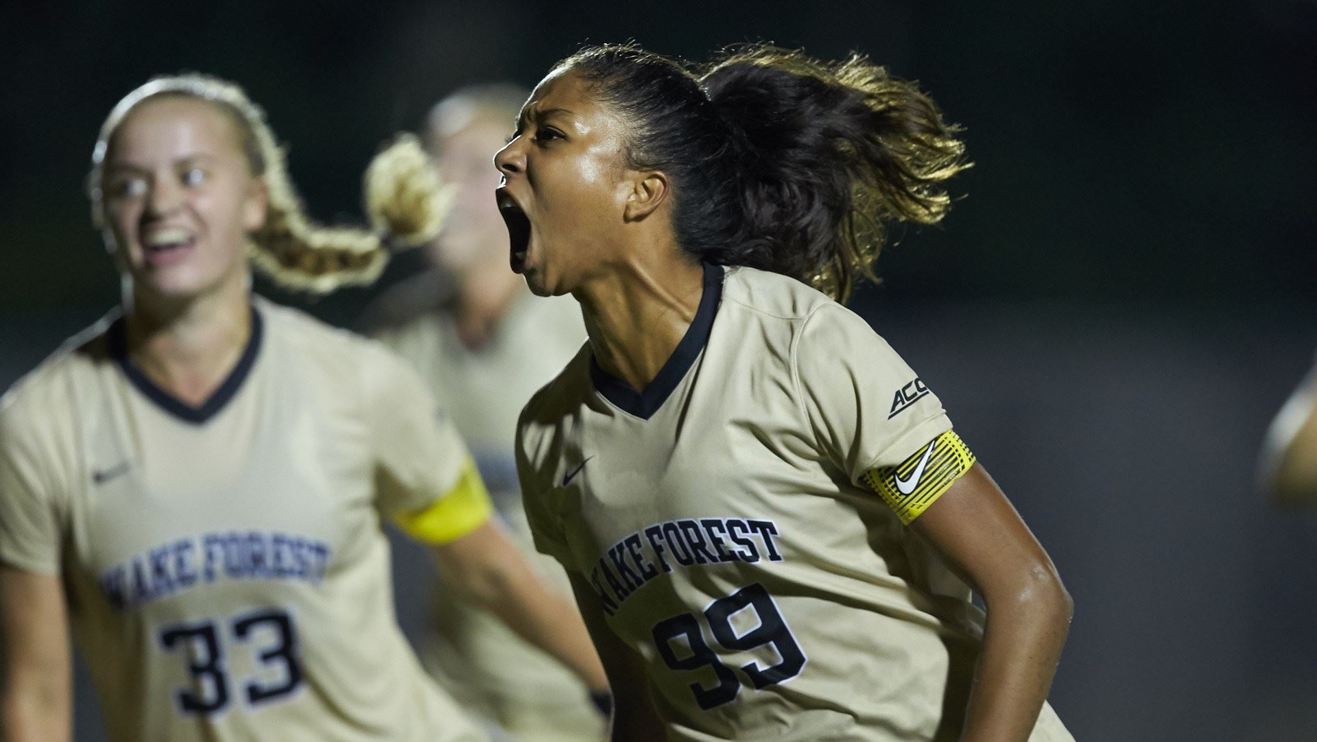 Madison Hammond’s (Navajo) penalty kick in the 87th minute helps Wake Forest battle top-ranked Virginia to a 1-1 draw to open ACC play