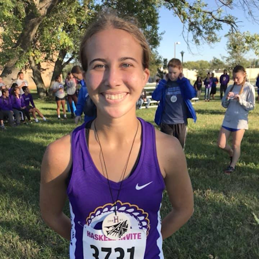 Haskell Indian Nations University’s Tavia Hart (Comanche) Named the Association of Independent Institutions Conference Runner of the Week