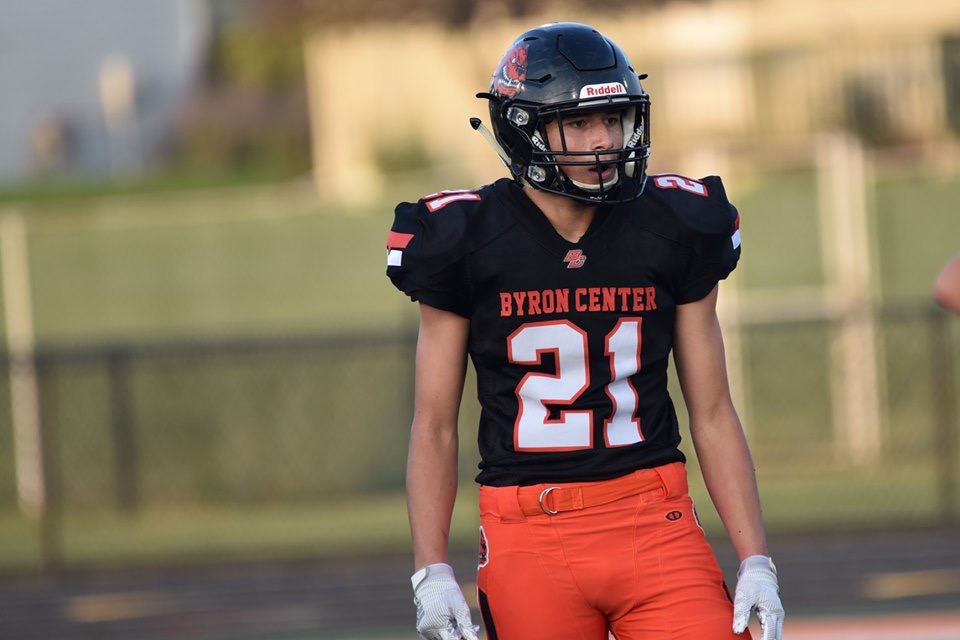 Three-sport Star Aiden Martell (Ottawa/Chippewa) Playing Well at Strong Safety for No. 5 Ranked Byron Center HS Football