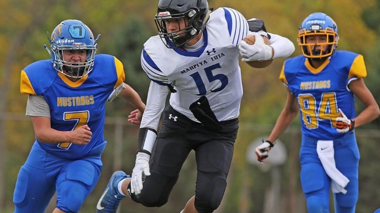 JayShaun Morrisette (Sioux), WR/DL, Red Cloud Indian School, No.1 West Seed, All Nations Football Conference Play-offs This Friday