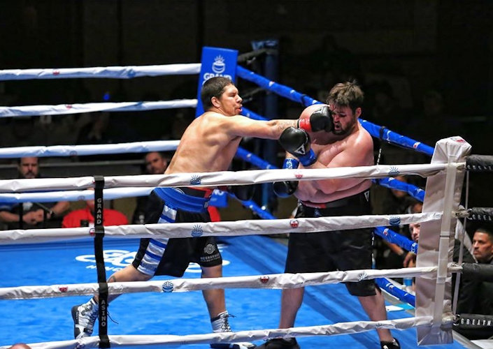 Mille Lacs Band of Ojibwe Boxer Matt Hatfield wows crowd in debut