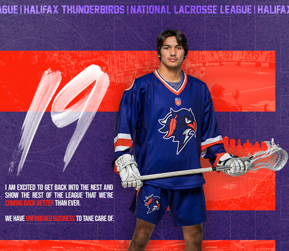 Nonkon Thompson (Mohawk) signs a three year deal with the Halifax Thunderbirds