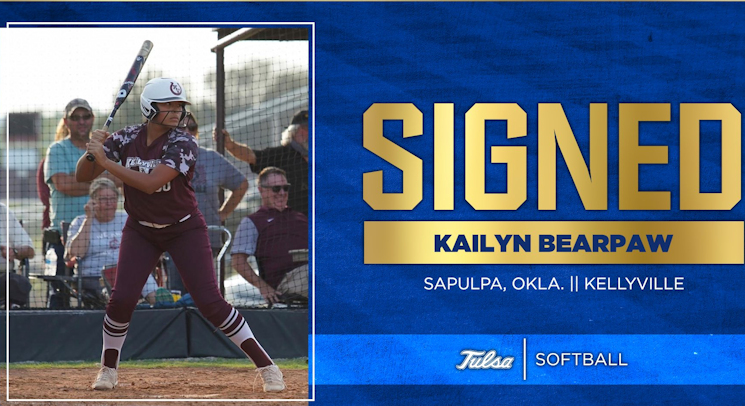 Kailyn Bearpaw (Euchee/Mvskoke) Sign with the University of Tulsa Softball Program