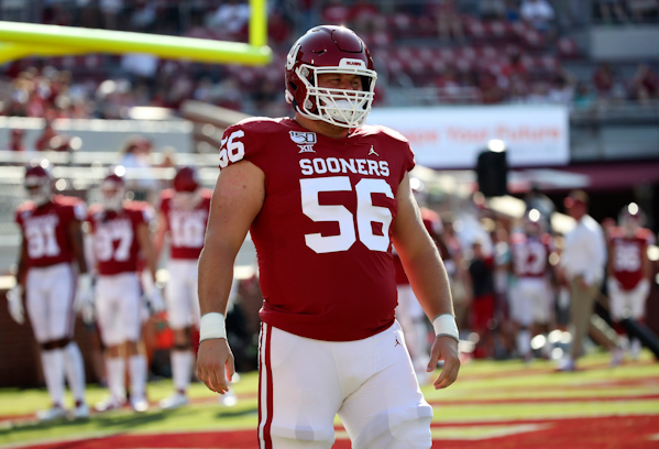 Sooners Creed Humphrey (Potawatomi) takes down Gavin Potter’s (Creek) Jayhawks