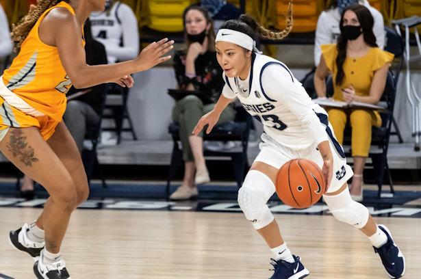 Shyla Latone (Zuni) Scores Season High 13 Points for Utah State who Fall to San Jose State, 78-73