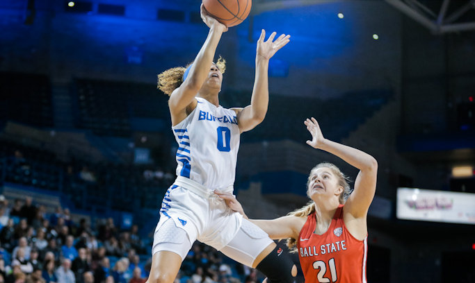 Summer Hemphill (Seneca Nation) Adds 10 Points for Buffalo in 69-68 Overtime Win over Bowling Green