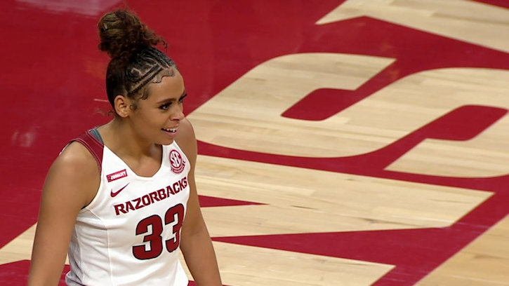 Chelsea Dungee (Cherokee) Scores 22 as No. 16 Arkansas Topples No. 4 Baylor, 83-78