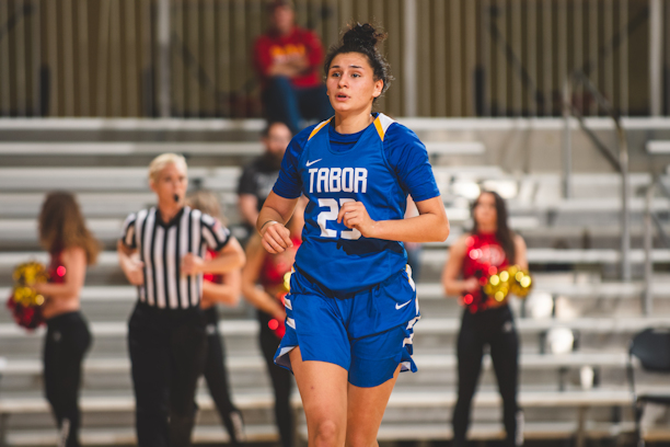 Kasey Rice (Pawnee) Leads Tabor College with 15 Points in Win over Kansas Wesleyan