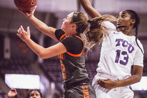 Lexy Keys (Cherokee) Scores 13 Points with 7 Assists as OSU Cowgirls Win over TCU