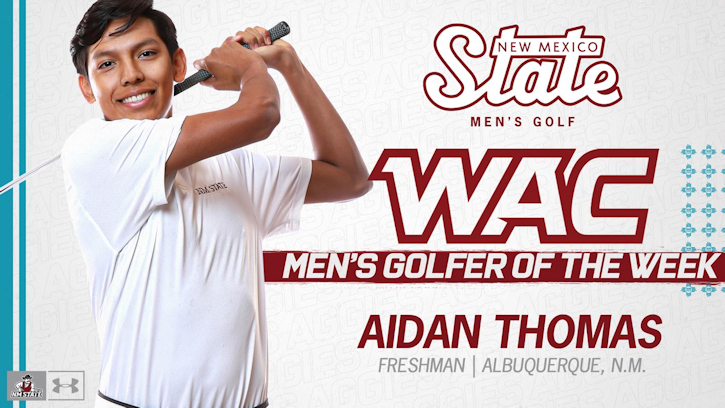 Aidan Thomas (Laguna Pueblo) Named Western Athletic Conference Golfer of the Week