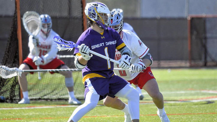 Tehoka Nanticoke (Mohawk) scores three goals and adds four assists to power UAlbany over Hartford