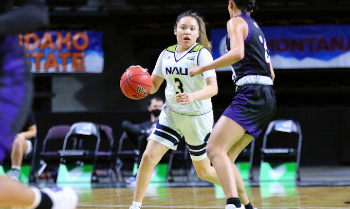 JJ Nakai (Navajo) finished with 19 points as NAU Wins 82-68 over Weber State to Advance to Quarterfinals