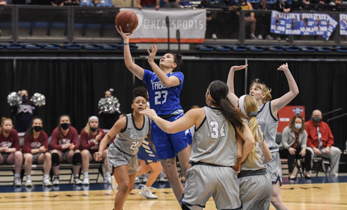 Kasey Rice (Pawnee) Scores 28 Points for Tabor College in KCAC Championship Game; Fall Short to Sterling