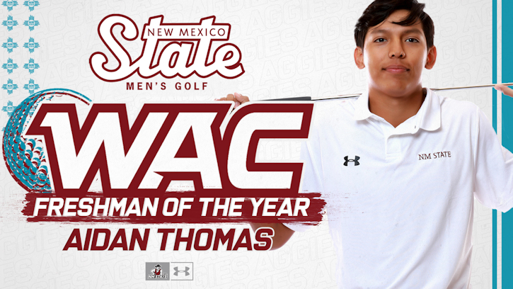 Aidan Thomas (Laguna Pueblo) named the WAC Freshman of the Year and to the All-WAC 1st Team