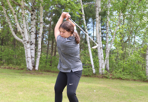 Nakomis Mitchell (Ojibwe): Competing in the Minnesota Class A State Golf Meet