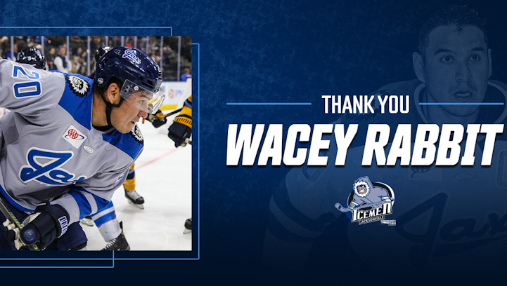 Jacksonville Icemen Captain Wacey Rabbit (Kainai Tribe) announces his retirement last week