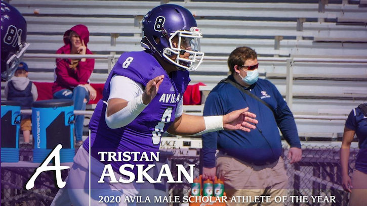 Tristan Askan (Navajo) Selected as Male Scholar Athlete of the Year for Avila University Athletics