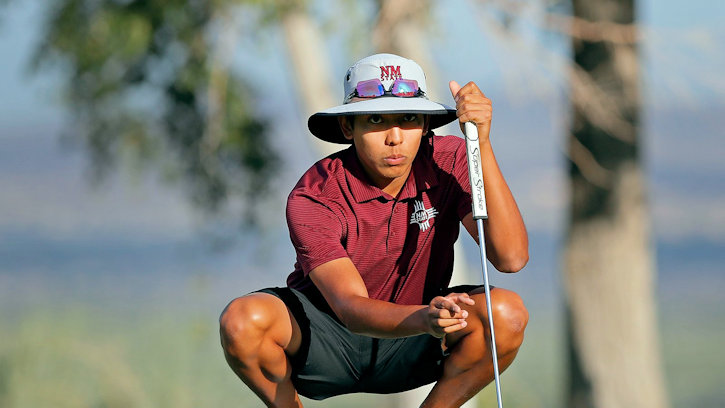 New Mexico State’s Aidan Thomas (Laguna Pueblo) named Western Athletic Conference Golfer of the Week