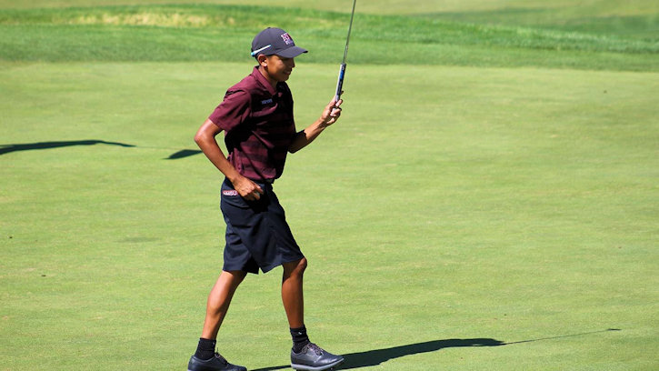 Aidan Thomas (Laguna Pueblo) Fired a final round 71 to finish at -2, T-14 at the Gene Miranda Invitational