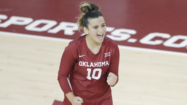 Sooners Freshman Callie Kemohah (Osage) named the Big 12 Volleyball Defensive Player of the Week