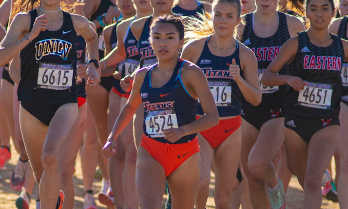 Cal State Fullerton senior Trinity Ruelas (Ohkay Owingeh) named Big West Conference Women’s Cross-Country Athlete of the Week