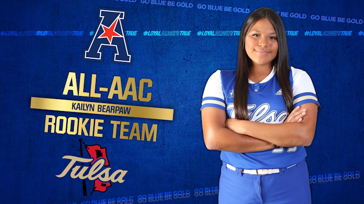 Tulsa University’s Kailyn Bearpaw (Euchee/Creek) Named to American Athletic Conference All-Rookie Softball Team